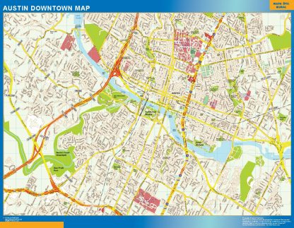 Austin downtown map