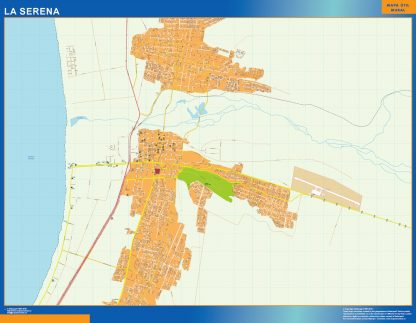 La Serena map from Chile