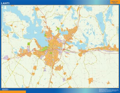 Lahti map Finland