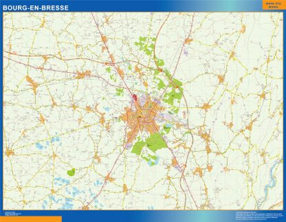 Map of Bourg En Bresse France