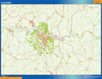 Map of Cahors France