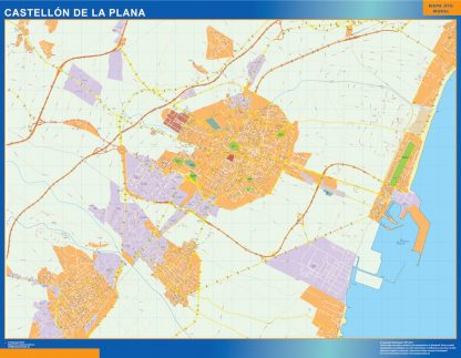 Map of Castellon de la Plana Spain