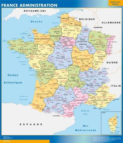 Map of France departments