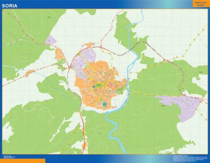 Map of Soria Spain