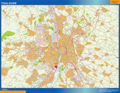 Map of Toulouse France