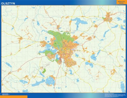 Olsztyn map Poland