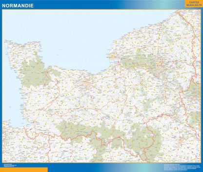 Region of Normandie map
