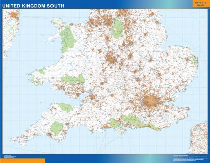 Road map United Kingdom South