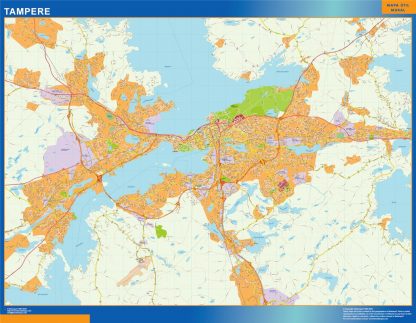 Tampere map Finland