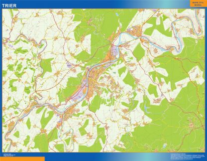 Trier map in Germany