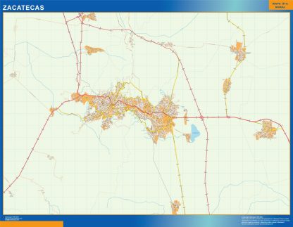 Zacatecas map Mexico